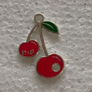 RENSINO Cherry Design Custom Silver Metal Brooches Jewelry and Enamel Pins Brooch Pins Cute Enamel Pin of Charm