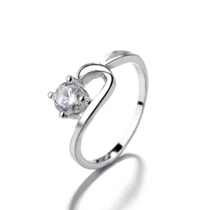 RENSINO China Product 925 Sterling Silver Ring Jewelry Cubic Zircon Silver Ring Jewelry for Women