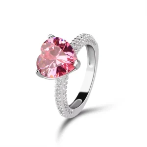 RENSINO Chinese Supplier New Arrival Sterling Silver Bling Ring 925 Silver Rings With Cubic Zirconia