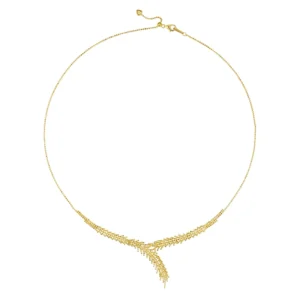 RENSINO Classic Design 18K Gold Plated 925 Sterling Silver GRA Certificated 1PC Moissanite Lariat Necklace Link Chain Trendy