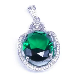 RENSINO Costume Italian 925 Sterling Silver Jewelry Gemstone Pendant Charm