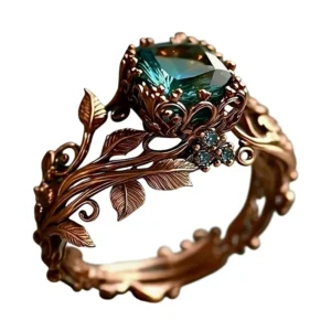 RENSINO Cross border New European American Hot selling High end CUFFLINKS Vintage Rose Gold Vine Branch Flower Creative Hand Jewelry