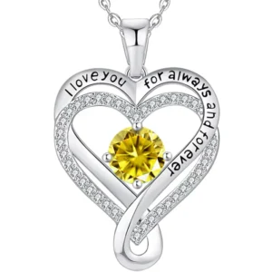 RENSINO Custom 18K Gold Plated S925 Silver Heart-shaped Diamond-inlaid Pendant Necklace Romantic Anniversary Gift