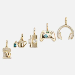 RENSINO Custom 18K Gold Plated Stainless Steel Pendants Jewelry Findings Charms for Jewelry Making DIY Jewelry Accessories
