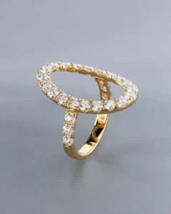 RENSINO Custom 925 Silver Ring Fashion Rings 10K 14K 18K Yellow Gold Ring Round Brilliant Cut Lab Diamond Ring Party Men’s Ring