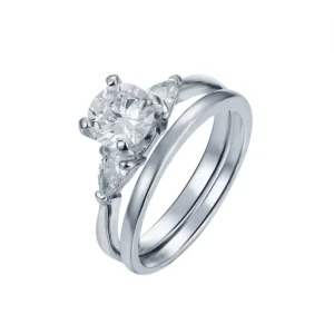 RENSINO Custom 925 Sterling Silver Zircon Diamond Jewelry Rings
