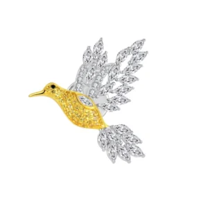 RENSINO Custom Brooches for Women Gift Wedding Party Jewelry Accessories Fashion 925 Sterling Silver Jewelry Brooches