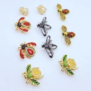 RENSINO Custom Casting Enamel Pins No Minimum China Direct Factory Retro Insect Metal Badge Electroplating Butterfly Clutch TLON Brand