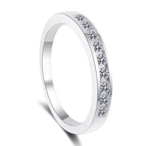 RENSINO Custom Elegant 925 Sterling Silver Rings Jewelry Moissanite Women Rings Diamond Engagement Rings
