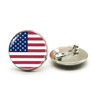 RENSINO Custom High Quality Country Flag Pins US Canada Mexico National Flag Enamel Badges Football Fan Accessories