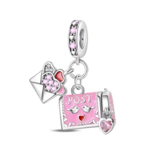 RENSINO Custom Logo New Fashion 925 Sterling Silver Rhodium Plated Jewelry Authentic 925 Sterling Silver Charm for Bangles