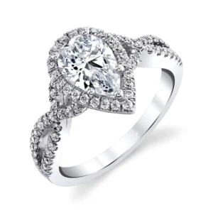 RENSINO Custom Luxury Fine Jewelry Silver S925 Wedding and Engagement Moissanite Rings for Women