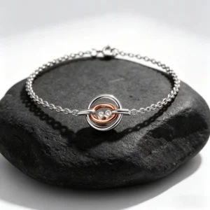 RENSINO Custom Luxury Platinum Plated 925 Silver Bracelet Chain Link Inlaid With Zircon For Women’s Wedding Gift