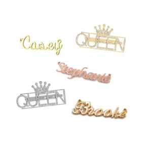 RENSINO Custom Metal Enamel Name Tags Pins With Magnetic Lapel Badges For Men Customized Color & Logo Promotional Gift