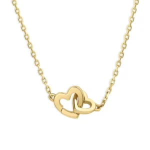 RENSINO Custom New Fashion Women Jewelry 925 Sterling Silver 14k Gold Parker Hearts Pendant Necklace