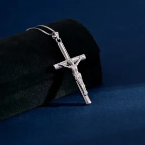RENSINO Custom Pendant Jewelry Rhodium Plated Plain Cross God Pendant Charm Sterling Silver Fine Jewelry Pendant