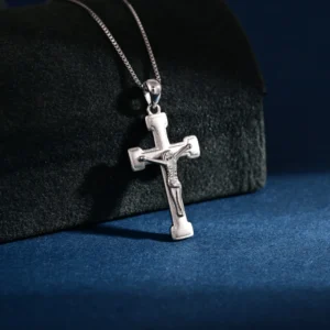 RENSINO Custom Pendant Jewelry Rhodium Plated Plain Silver Cross God Pendant Charm Sterling Silver Fine Jewelry Pendant