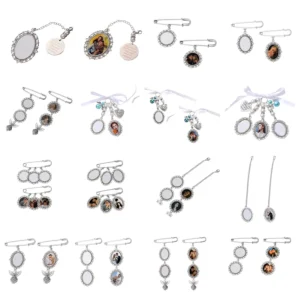 RENSINO Custom Printed Fashion Accessories Heat Transfer Stainless Steel and Zinc Alloy Material
