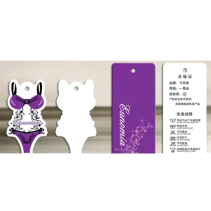 RENSINO Custom Printed Folded Socks Packaging Paper Label Header Card Socks hang Tags