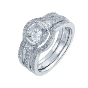 RENSINO Custom Zircon Sterling Silver Jewelry 925 Rings for Women