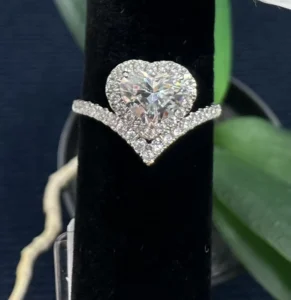 RENSINO Customizable S925 Silver Fashion Love Ring Women’s Fashion Jewelry Luxury Wedding Ring