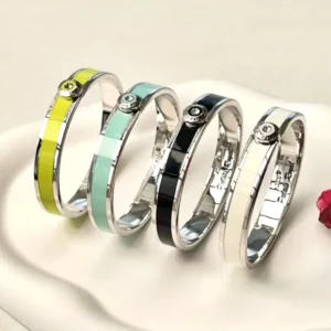 RENSINO Customized Cooper Enamel Fashion Bracelet for Women Elegant and Durable Bangles Jewelry Gifts
