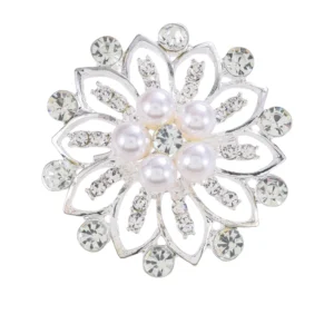 RENSINO Customized Pins Brooches XD8517-1 Round Alloy Jewelry for Weddings & Engagements for Children