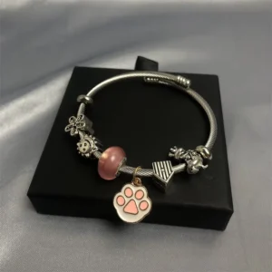 RENSINO Cute Models Charm Beads Women Girls Fashion Different Pendant Charms Bangles