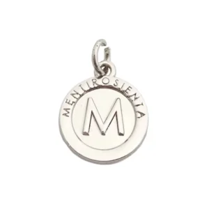 RENSINO Cute Style Logo Stamped Silver Metal Small Jewelry Charms for Decoration