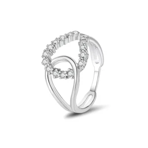 RENSINO Cz Jewelry 925 Sterling Silver Wedding Rings