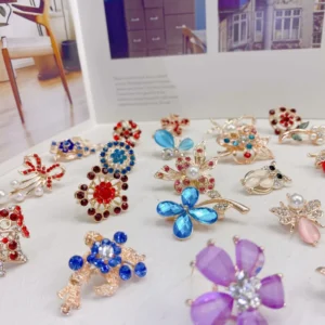 RENSINO Czech Crystal Blue Dragonfly Brooches for Women Jewelry