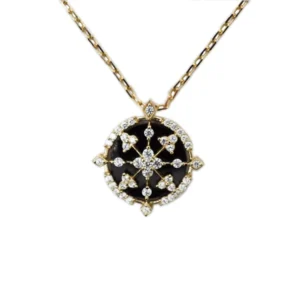 RENSINO Dainty Silver Jewelry 925 Silver Necklace Zircon Charms Gold Plated 925 Sterling Silver Pendant with Chain