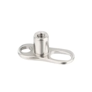 RENSINO Dermal Anchor Titanium 2 Hole Body Piercing Jewelry