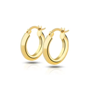 RENSINO Dubai Gold Jewelry Earring 14k Gold Earrings 925 Silver Earring