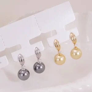RENSINO E5499 11-12mm S925 Sterling Silver 18K Gold Plated DIY Pearl Earring Findings Base Jewelry No Pearl Included