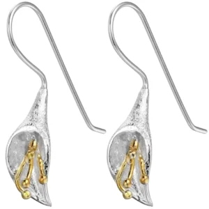 RENSINO EZ06 925 Silver Flowers Earrings for Women Elegant Lady Prevent Allergy Silver 925 Earings Fashion Jewelry