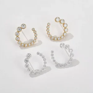 RENSINO Elegant Trendy Party Classic Paired 925 Sterling Silver Earrings Women Earrings Accessories