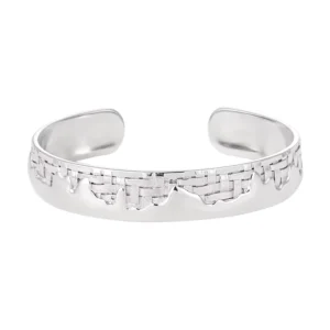 RENSINO European and American Style Irregular Liquid Metal Braided Strap Design S925 Pure Silver Bracelet for Women