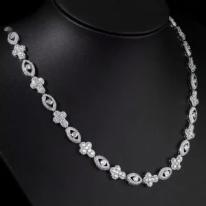 RENSINO Eye Cross Pendant Necklace Micro Pave Cubic Zirconia Cuban Chain Bling Diamond Hip Hop Luxury Jewelry