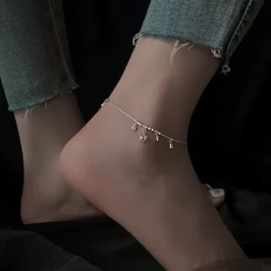 RENSINO FY JL037 925 Sterling Silver Palace Bell Ankle Chain for Women New Style Ancient Style Sexy Bracelet Fine Anklets Niche