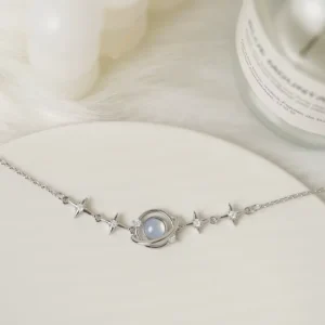 RENSINO FY-SL312 925 Sterling Silver Planet Bracelet Star Bracelet Ins Niche Design High-end Trendy Factory