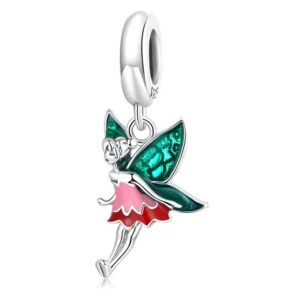 RENSINO Factory 925 Sterling Silver Cute Fairy Elf Charms Bead Pendant Fit Bracelet Bangle Fine S925 Lucky Jewelry Gifts SCC2279