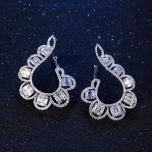RENSINO Factory Direct Sale 925 Sterling Silver Earring Fashionable Earrings Women