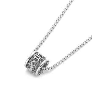 RENSINO Factory Direct Titanium Steel Men’s Retro Necklace Accessories Wild Religious Jewelry