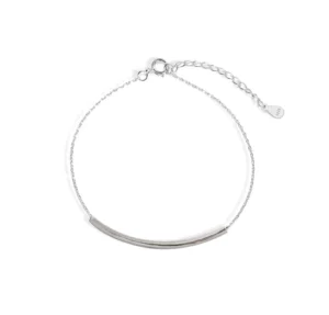 RENSINO Factory OEM/ODM Service Platinum Plated Sterling Silver 925 Women’s Anklet Strip Design