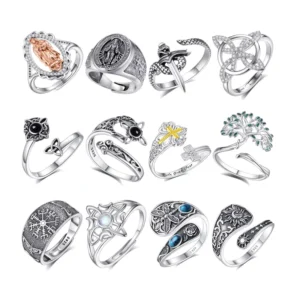RENSINO Factory Price 925 Sterling Silver Finger Ring Fashion Fine Jewelry Rings for Men or Women