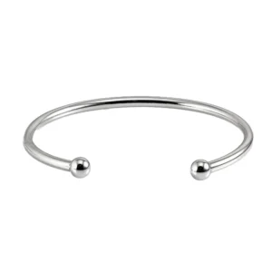RENSINO Fashion Arm Trendy DIY Silver Stainless Steel Bangles for Women directed BR 002 Made in China