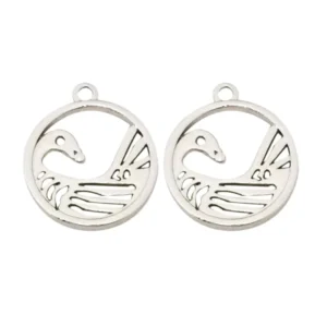 RENSINO Fashion Design Die Cast Custom Logo Metal Charm Jewelry Tags for Necklaces Bracelets
