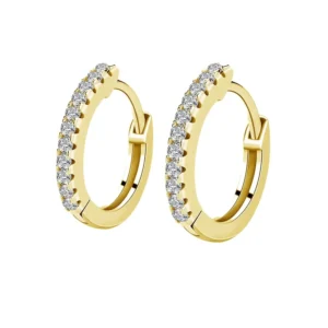 RENSINO Fashion Earring For Women Gold Plating Big Circle Customized Hoop Ear Rings For Women
