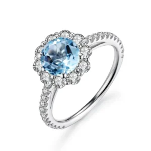 RENSINO Fashion Fine Rhodium Plated Sterling Silver 925 Zircon Women Custom CZ Jewelry Rings